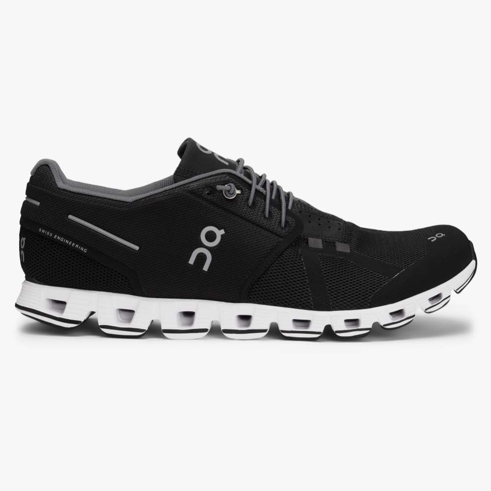 Discount QC Men's Cloud Road Running Shoes - Black USSD[8769]
